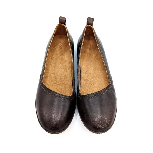 Olukai Alahula Women's 9 (39) Brown Leather Ballet Flats Comfort Shoes Slip On - Picture 4 of 6